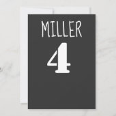 恐竜の4歳の誕生日 - ディノの雄叫び 招待状 (裏面)