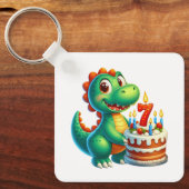 恐竜の7歳の誕生日 キーホルダー (正面)