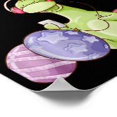 恐竜の「ハッピーイースター」プレミアムトリブレンド ポスター (角)