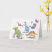 恐竜のplaytime カード (黄色い花)