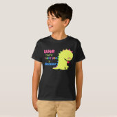 恐竜のRawrのかわいいワイシャツ Tシャツ (正面フル)