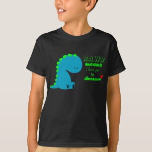 恐竜のrawrのワイシャツ tシャツ