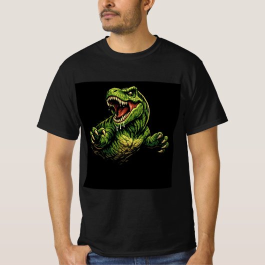 恐竜のTシャツデザイン Tシャツ (正面)