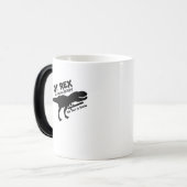 恐竜のTレックスの作業療法のギフトを意欲を起こさせて下さい モーフィングマグカップ (正面左)