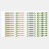 恐竜のtレックス夏のおもしろい識別シール ラベル (シート)