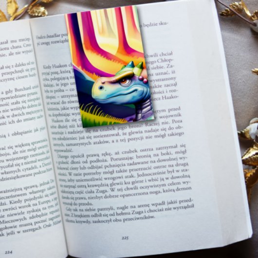 恐竜のTレックス折り畳みブックマーカー 名刺