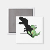 恐竜のTレックスDinoギおもしろいフト.pn マグネット (正面/裏面)