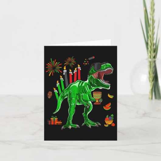恐竜のT-Rex クワンザァ ７つの原則 カード (正面)