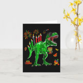 恐竜のT-Rex クワンザァ ７つの原則 カード (黄色い花)