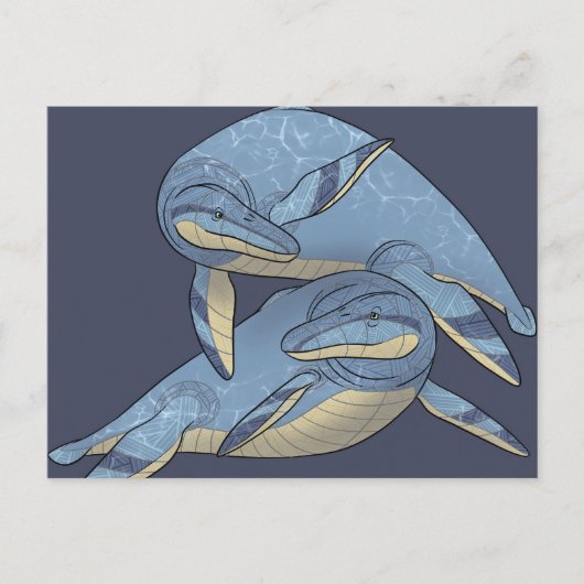 恐竜はがき – Kronosaurus ポストカード (正面)