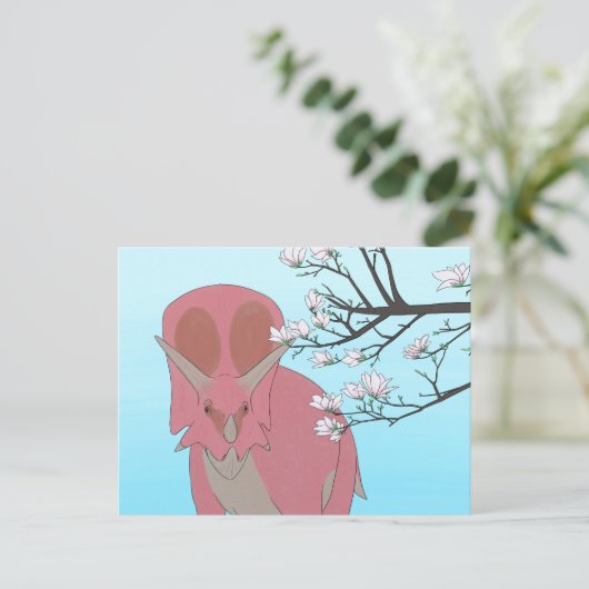 恐竜はがき – Torosaurus ポストカード (スタンド正面)