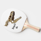 恐竜はそれを文字に持って 卓球ラケット (横)