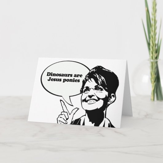 恐竜はイエス・キリストの子馬です カード (正面)