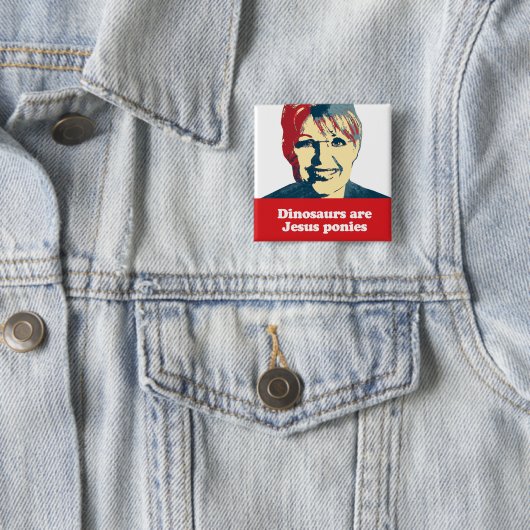 恐竜はイエス・キリストの子馬です 缶バッジ (インサイチュ)