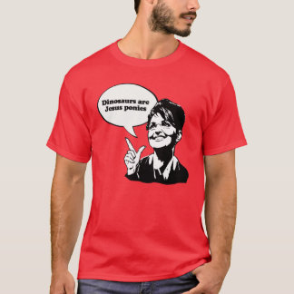 恐竜はイエス・キリストの子馬です Tシャツ