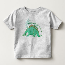 恐竜はステゴサウルスの子供Tシャツと言う トドラーTシャツ