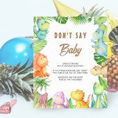 恐竜はベビー標識を言わない ポスター