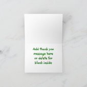 恐竜はメッセージカード感謝していしています サンキューカード (内部)