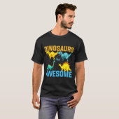 恐竜は最高!クールな恐竜愛好家Tシャツ Tシャツ (正面フル)