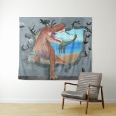 恐竜は来通り抜ける タペストリー (インサイチュ(横))