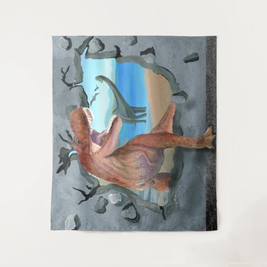 恐竜は来通り抜ける タペストリー (正面)