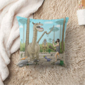 恐竜は石器時代に出会う クッション (ブランケット)