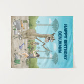 恐竜は石器時代に出会う タペストリー (正面(横))