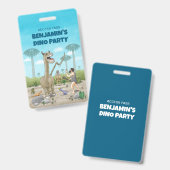 恐竜は石器時代に出会う バッジ (正面＆裏面)