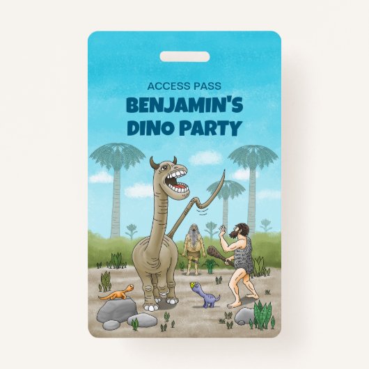 恐竜は石器時代に出会う バッジ (正面)