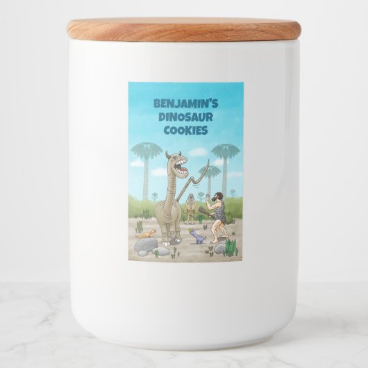 恐竜は石器時代に出会う フードラベル (正面)