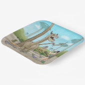 恐竜は石器時代に出会う ペーパープレート (傾斜あり)