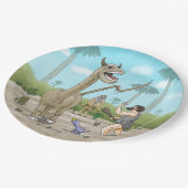 恐竜は石器時代に出会う ペーパープレート (アングル)