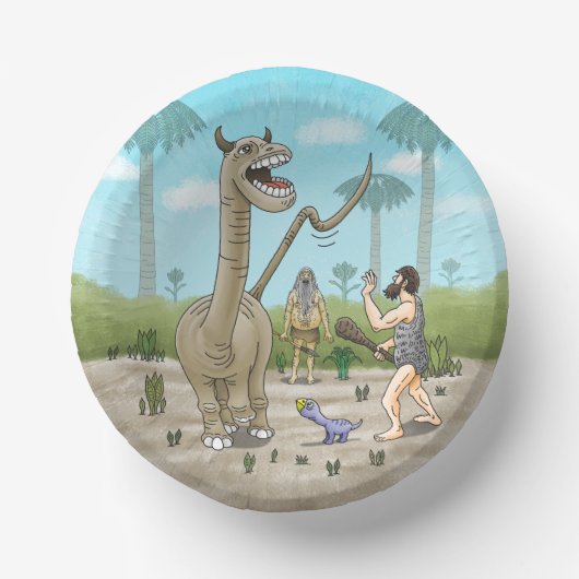 恐竜は石器時代に出会う ペーパーボウル (正面)