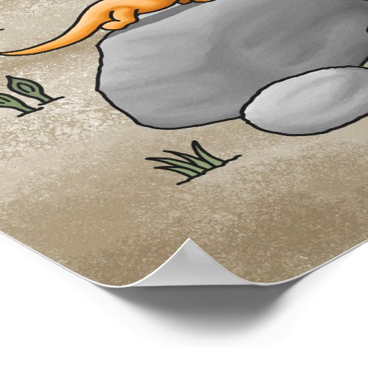 恐竜は石器時代に出会う ポスター (角)