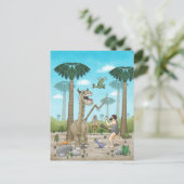 恐竜は石器時代に出会う ポストカード (スタンド正面)