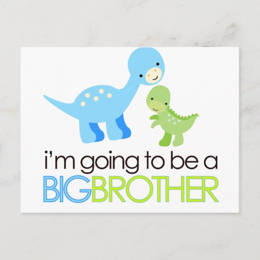 恐竜は私が兄になる ポストカード (正面)