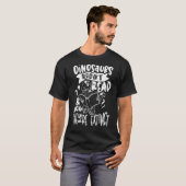 恐竜は読今は絶滅し読た Tシャツ (正面フル)