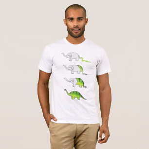恐竜への象の進化 Tシャツ