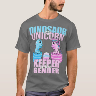 恐竜またはユニコーンの性別のキーパーがPaを明かす Tシャツ