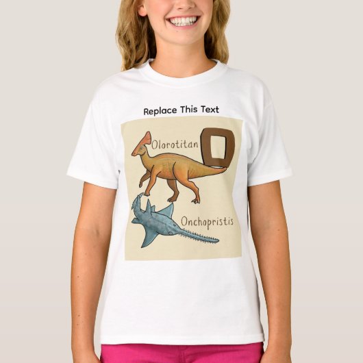 恐竜または先史時代の動物Tシャツ Tシャツ (正面)