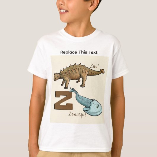 恐竜または先史時代の動物Tシャツ Tシャツ (正面)