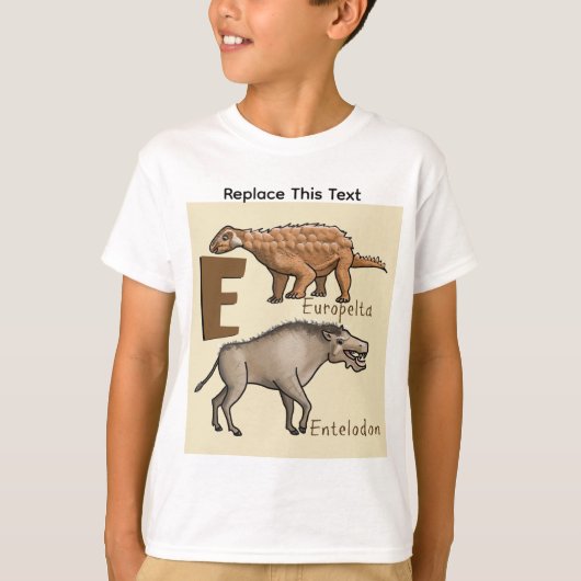 恐竜または先史時代の動物Tシャツ Tシャツ (正面)