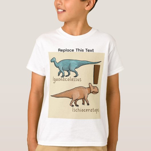 恐竜または先史時代の動物Tシャツ Tシャツ (正面)