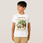 恐竜または先史時代の動物Tシャツ Tシャツ (正面フル)