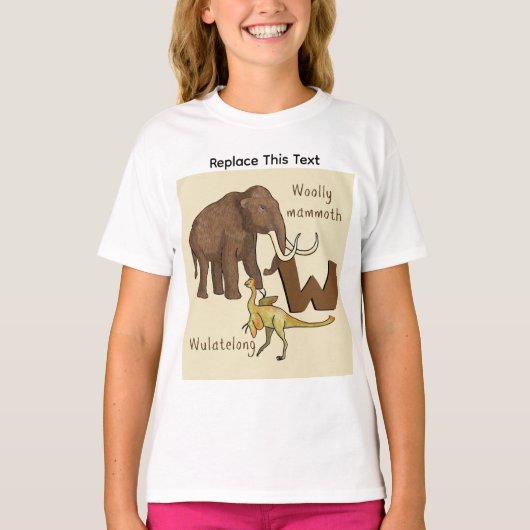恐竜または先史時代の動物Tシャツ Tシャツ (正面)