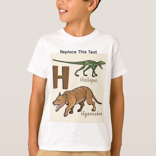 恐竜または先史時代の動物Tシャツ Tシャツ (正面)