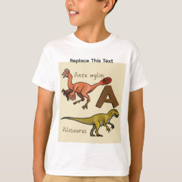 恐竜や古代動物の文字A Tシャツ