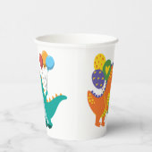 恐竜よくはしゃぐの3年誕生日 紙コップ (右)