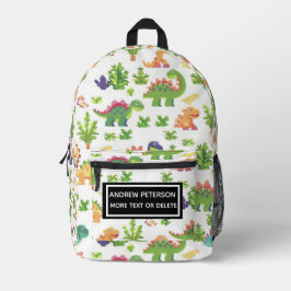 恐竜よくはしゃぐプリントキッズ印刷バックパック プリントバックパック