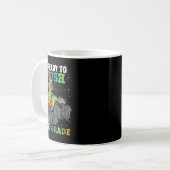 恐竜をぶっ潰せ!1年生モンスタートラック コーヒーマグカップ (正面左)